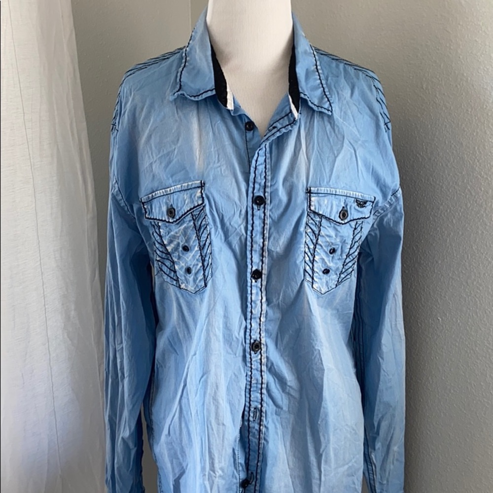 Roar long sleeve button down shirt